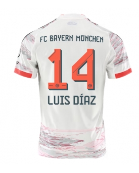 Billige Fotballdrakt Bayern Munich Luis Diaz #14 Replika Bortedrakt 2025-26 Kortermet Billige Fotballdrakt Bayern Munich Luis Diaz #14 Replika Bortedrakt 2025-26 Kortermet